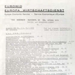 Geschichtsbild von EUWID für das Jahr 1945