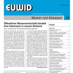 Geschichtsbild von EUWID für das Jahr 1998